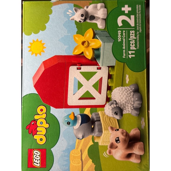 LEGO Duplo Town Farm Animal Care 10949 Toddler Building Toy Set 11 Pieces NEW - Picture 2 of 5